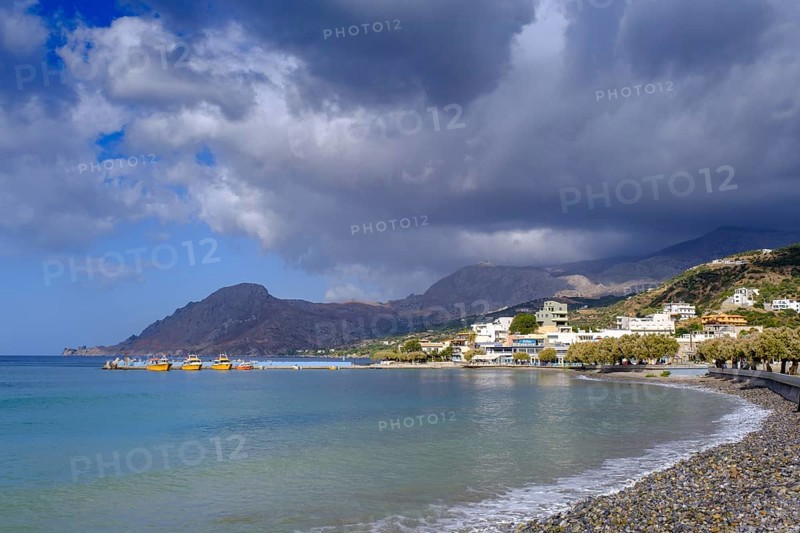 Village of Plakias on the Libyan Sea, Crete, Greece