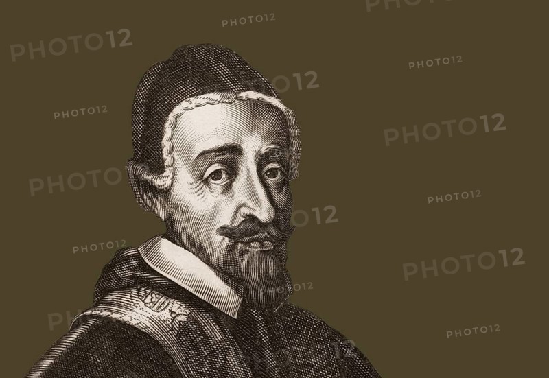 Pope Alexander VII, Alessandro VII, Alexandre VII, Alejandro VII, born Fabio Chigi, 1599 – 1667, ruler of the Papal States from 1655 until his death in 1667, digitally edited after a painting by Giovanni Battista Gaulli