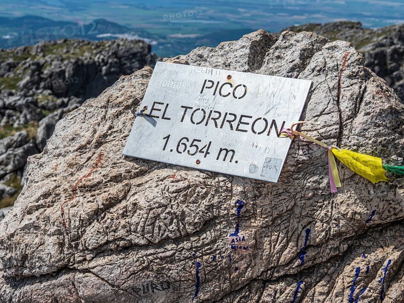 View from top of mt. El Torreon, pico el torreon, Sierra de Grazalema, Andalusia, Spain