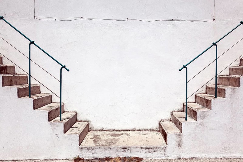 Stairs, Angra do Heroismo, Island of Terceira, Azores, Portugal