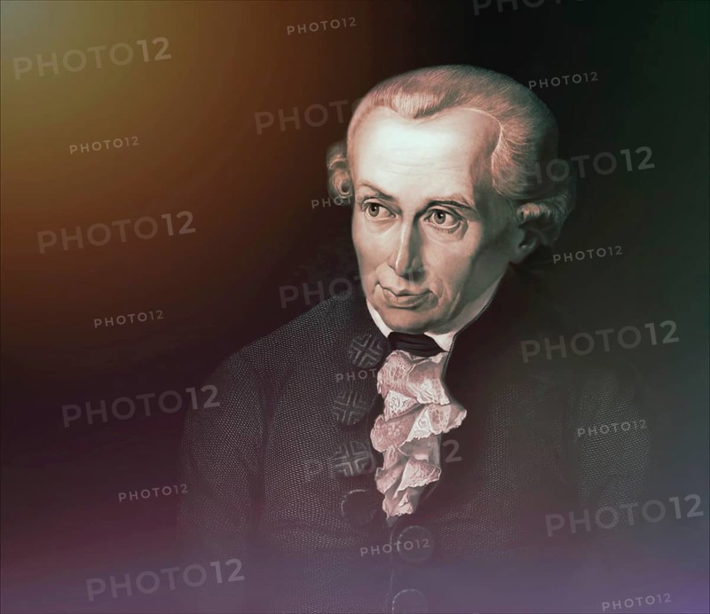 Immanuel Kant, 1724, 1804, German philosopher of the Enlightenment, digital edited according to Gottlieb Doebler
