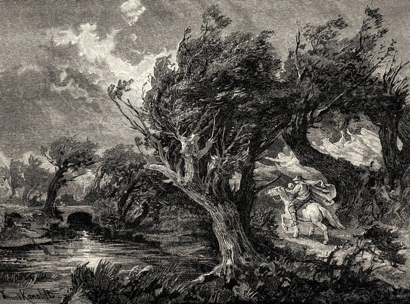 Scene from THE ERL-KING, Erlkönig, a poem by Johann Wolfgang von Goethe