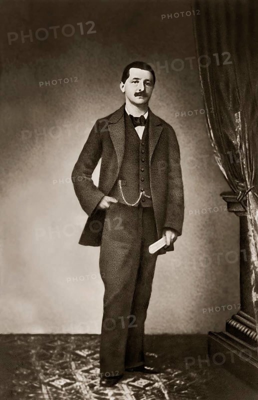 Portrait of Josef Anton Bruckner, 1824 – 1896, Austrian composer, digitally edited