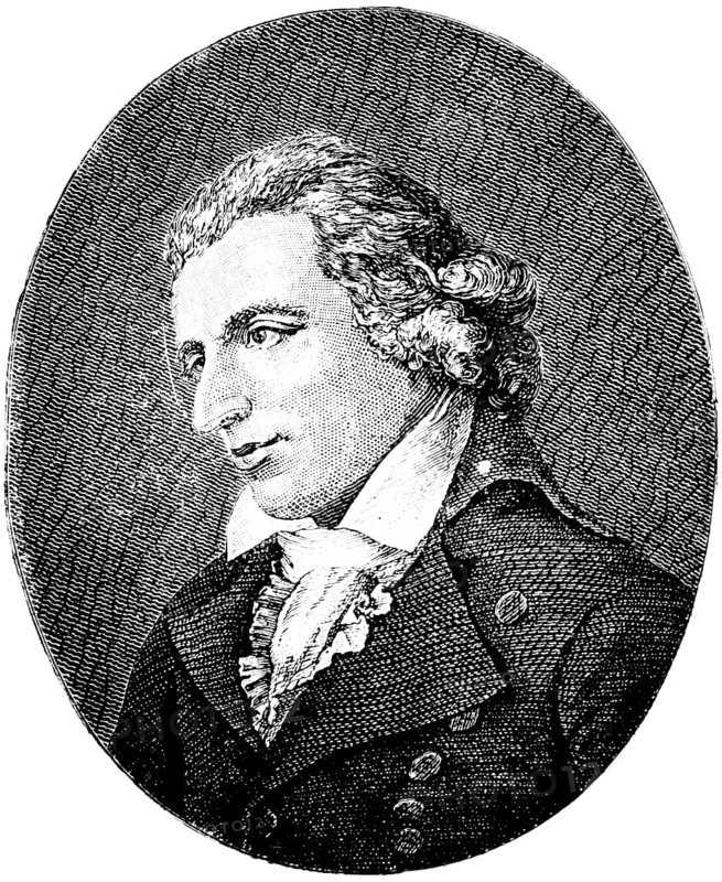 Johann Christoph Friedrich von Schiller (1759 Marbach, 1805 Weimar) Portrait by Simanowitz 1793, important playwright and poet, historical dramas, Sturm und Drang, Weimar Classicism, historical illustration 1883