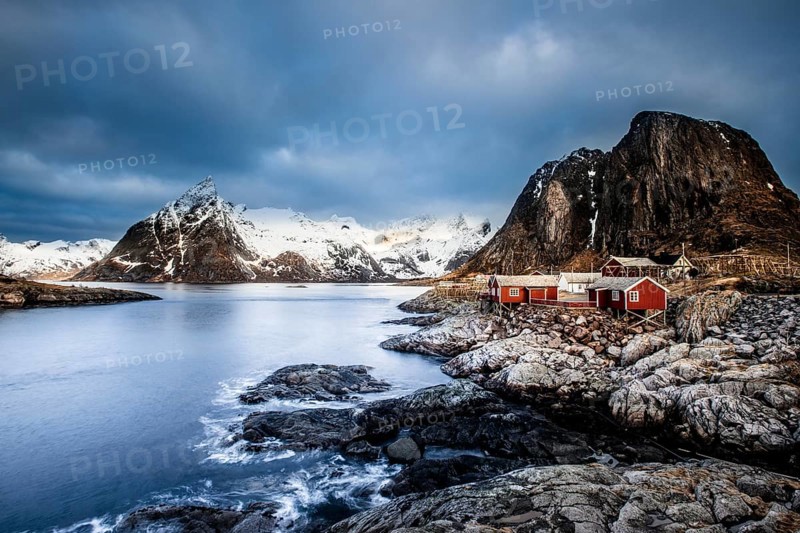 Fishermen's houses, Rorbu, Moskenesoya, Reine, Hamnoy, Hamnoy Lofoten, Norway