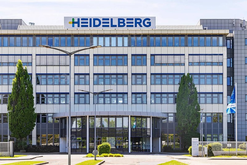 Heidelberger Druckmaschinen AG. Administration building and printing press plant in Walldorf-Wiesloch. Heideldruck is the world's leading manufacturer of sheetfed offset printing presses, including solutions for the print media industry. Walldorf, Baden-Württemberg, Germany