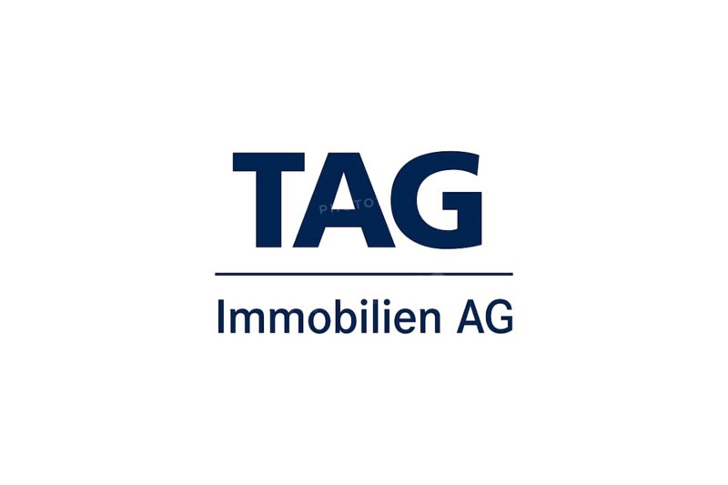 The logo of Tag Immobilien AG, property company, approx. 84, 000 flats under management, head office is Hamburg Studioaufnahme, Lower Saxony, Federal Republic of Germany