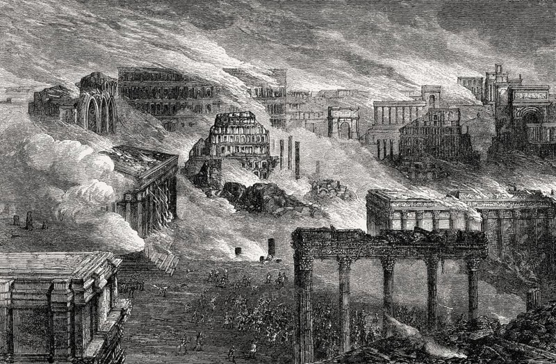 The Great Fire of Rome, 64 AD