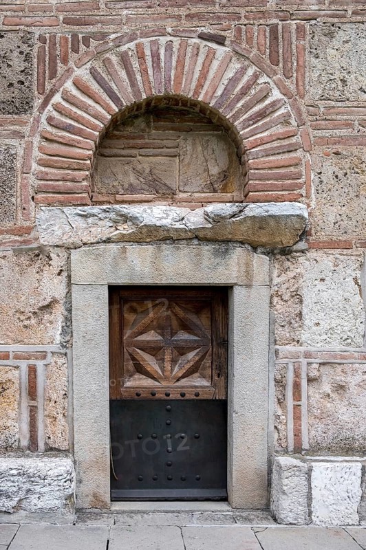Side door at the Gracanica Monastery, Gracanica, Amselfeld, Kosovo
