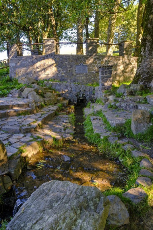 Fulda spring on the Wasserkuppe, Ehrenberg, Rhön, Hesse, Germany