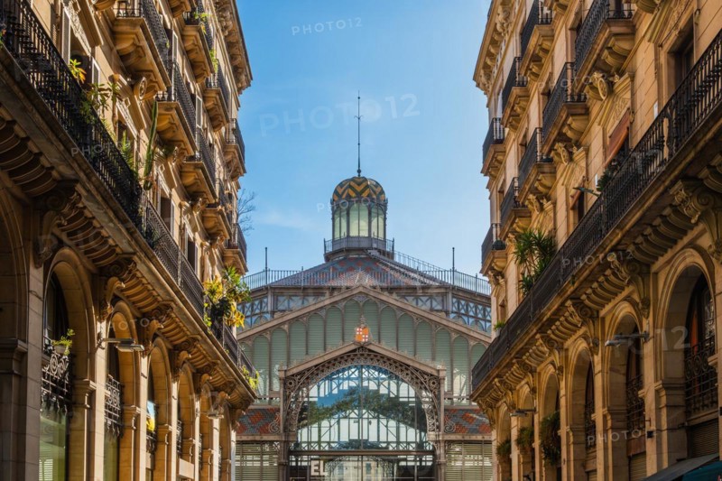 The former market in the El Born neighbourhood. The market now houses a museum, Barcelona, Spain