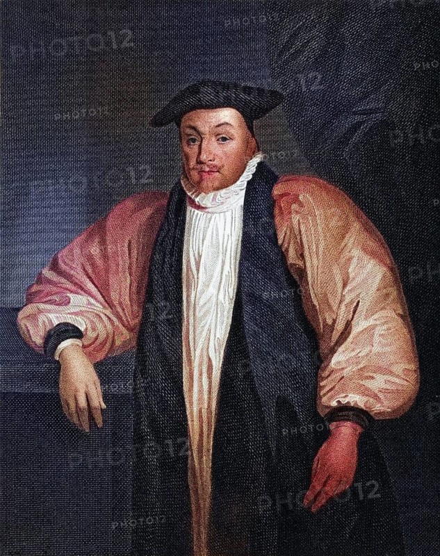 William Laud 1573-1645 Archbishop of Canterbury From the book Lodges British Portraits, London 1823, Historical, digitally restored reproduction from a 19th century original, Record date not stated