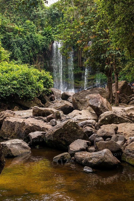 Kulen Waterfall, Phnom Kulen National Park, Siem Reap, Cambodia