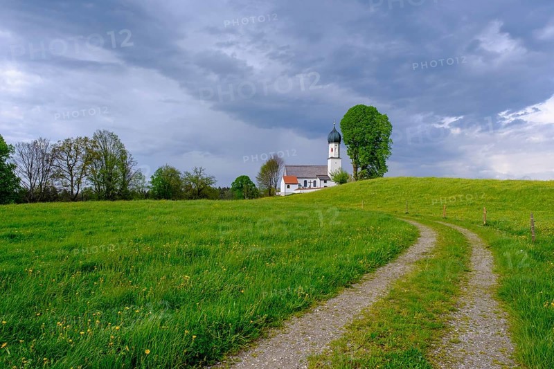 Oberbuchen, near Bad Heilbrunn, Upper Bavaria, Bavaria, Germany