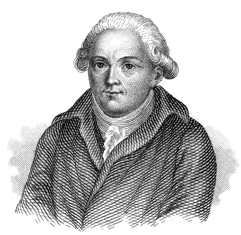 Portait of Georg Christoph Lichtenberg, 1742 - 1799, a German scientist, satirist and Anglophile, scientist, Portrait von Georg Christoph Lichtenberg, 1742 - 1799, ein deutscher Mathematiker, Professor für Experimentalphysik und Schriftsteller der Aufklärung