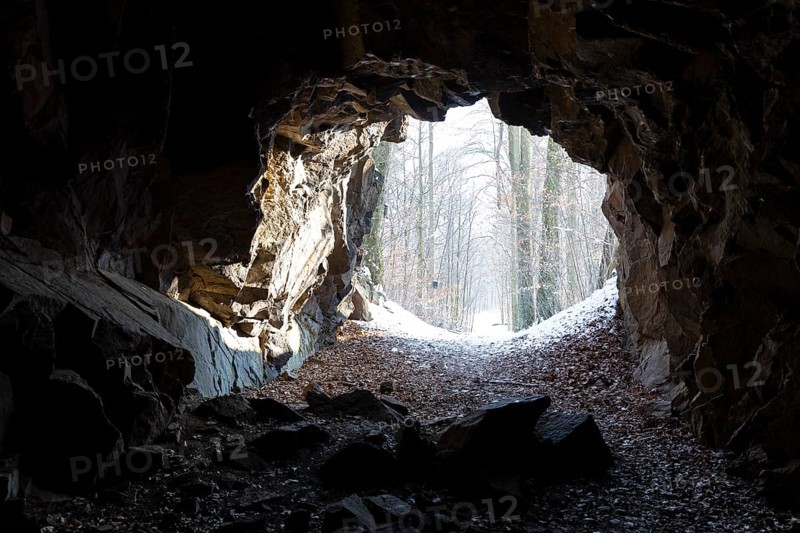 Hohburg tunnel in Friedewald near Moritzburg, Saxony, Germany