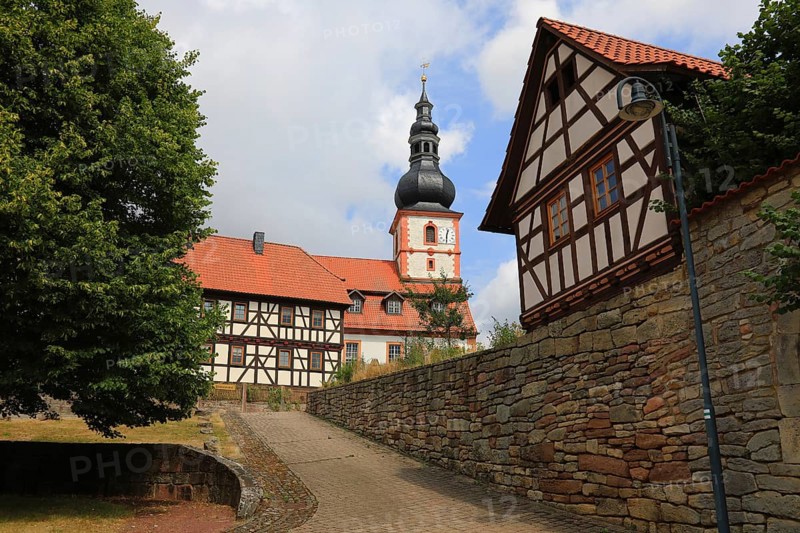 Cathedral of the Rhön, Protestant church, Helmershausen, municipality of Rhönblick, district of Schmalkalden-Meiningen, Thuringia, Germany
