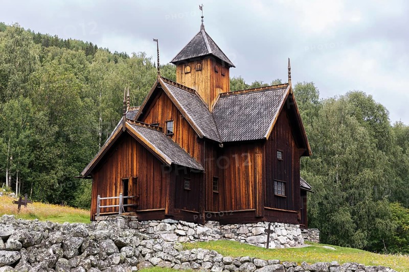 Stave church, Uvdal, Numedal, Norway