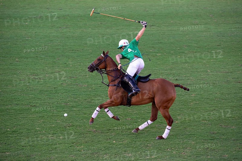 Scene from the 131st Argentine Open Polo Championship (Spanish: Campeonato Argentino Abierto de Polo), Bartolomé Castagnola from team La Natividad in the match against Indios Chapaleufú on 23/11/2024, Palermo, Buenos Aires, Argentina
