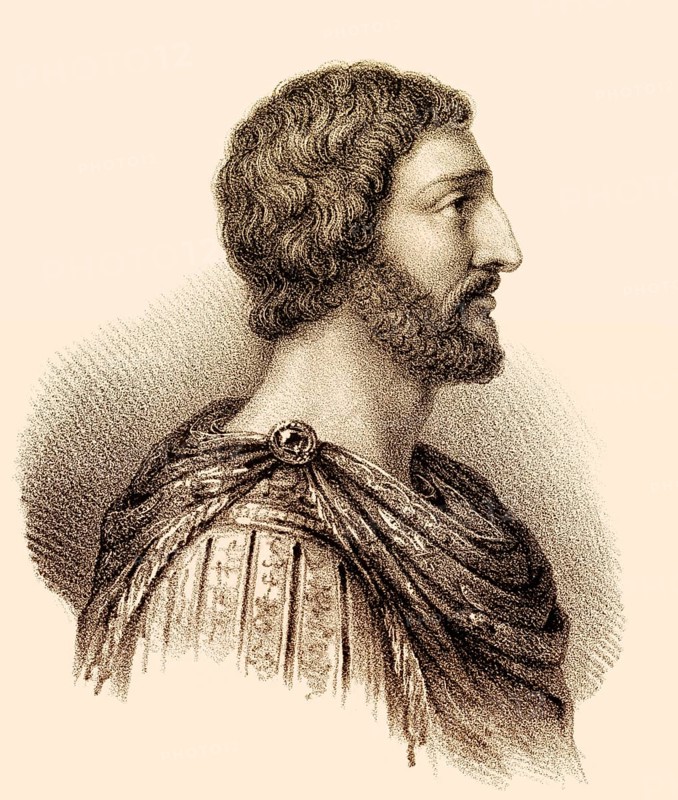 Charlemagne, Charles the Great or Carolus Magnus, 747-814, King of the Franks and Emperor of the Romans, Carolingian dynasty, Karl der Große, Karl I., Carolus Magnus, Karolus Magnus oder Charlemagne, 747 - 814, König des Fränkischen Reiches und Römischer Kaiser aus dem Geschlecht der Karolinger