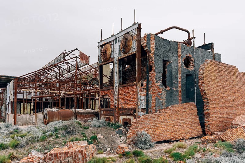 Abandoned Swift factory, The Swift refrigerator in Puerto San Julián, Puerto San Julián, Santa Cruz Province, Argentina