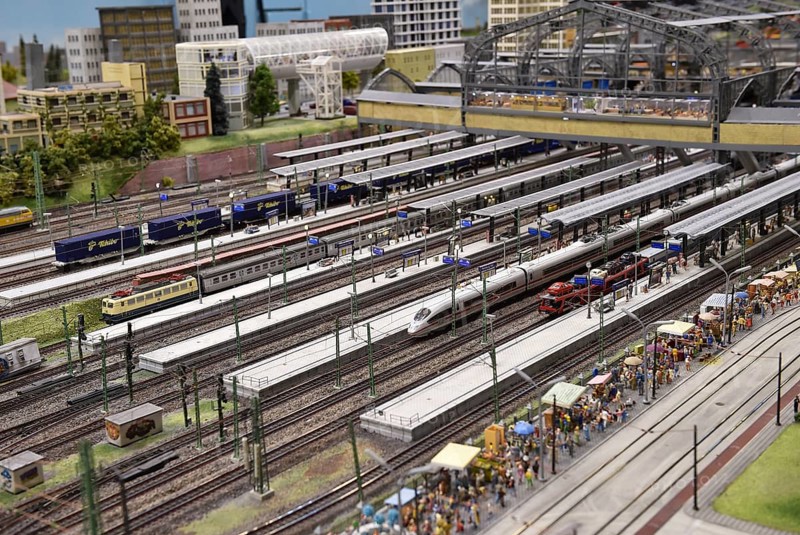 Hamburg Central Station in Miniatur Wunderland, Hamburg, Germany