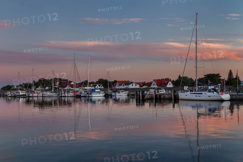 Harbour of Vitte, Hiddensee Island, Rügen, Pomerania, Mecklenburg-Western Pomerania, Germany, Vitte, Mecklenburg-Western Pomerania, Germany
