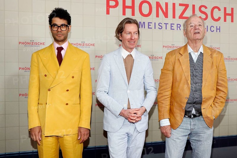 Richard Ayoade, Wes Anderson and Bill Murray at the Berlin premiere of THE PHOENIC MASTER STORY at the Delphi cinema in Berlin on 22.05.2025