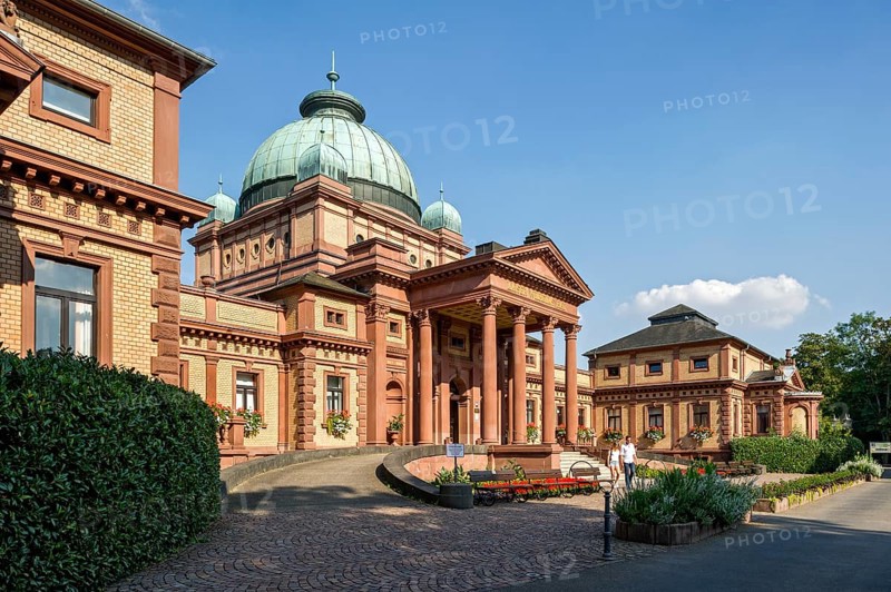 Kaiser-Wilhelms-Bad, bathhouse, spa gardens, Bad Homburg vor der Höhe, Hesse, Germany