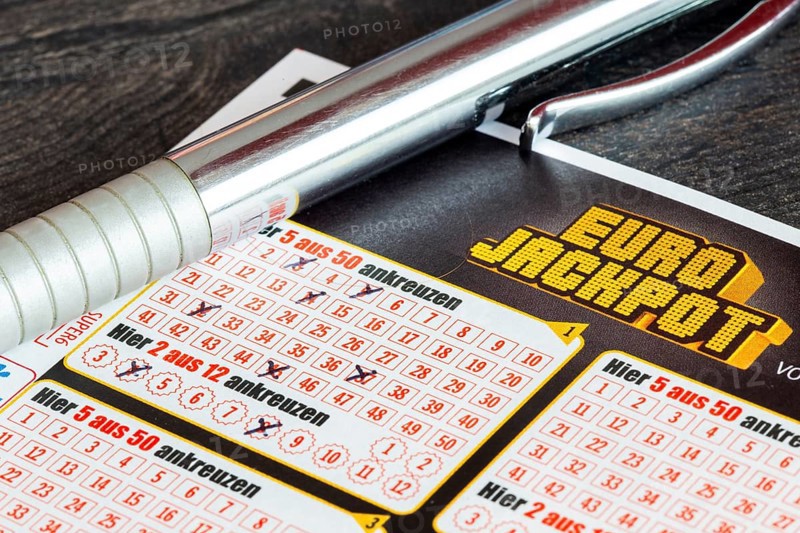 Eurojackpot: Close-up of a ticket