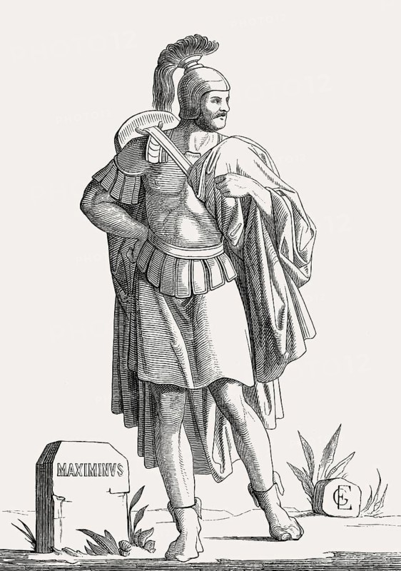 Maximinus Thrax or Maximinus I, Gaius Julius Verus Maximinus Augustus, c. 173 – 238, Roman Emperor