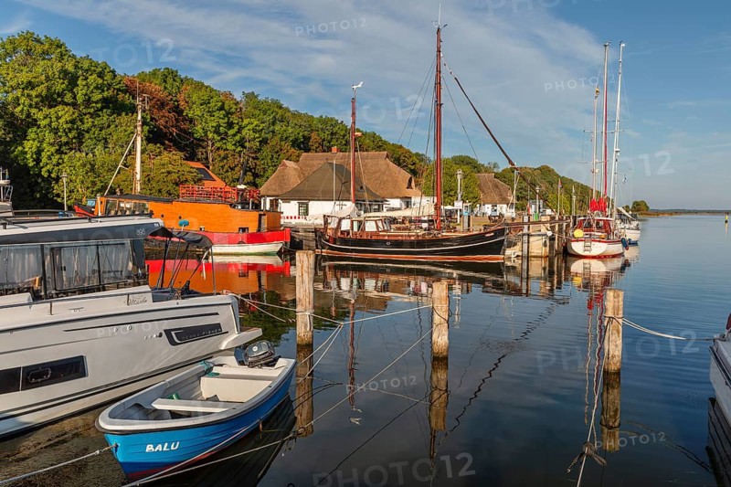 Harbour of Kloster, Hiddensee Island, Rügen, Pomerania, Mecklenburg-Western Pomerania, Germany, Vitte, Mecklenburg-Western Pomerania, Germany