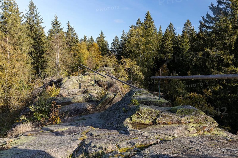 Wendelstein rock formation near Grünbach, Vogtland, Saxony, Germany