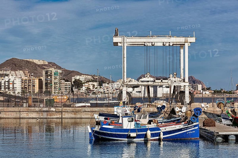 Boats in the harbour, Águilas, Costa Cálida, Region of Murcia, Spain