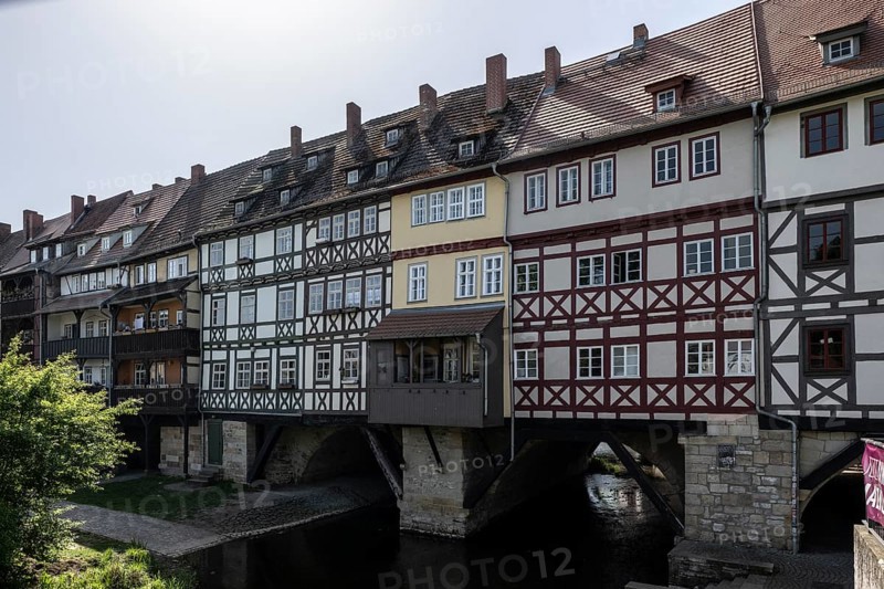 Krämerbrücke, Erfurt, Thuringia, Germany