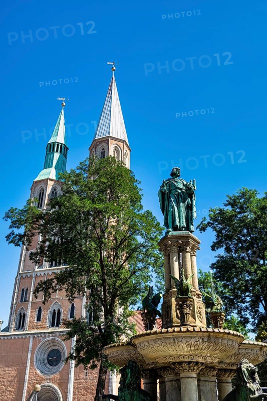 Heinrichsbrunnen at Hagenmarkt, Brunswick, Lower Saxony, Germany