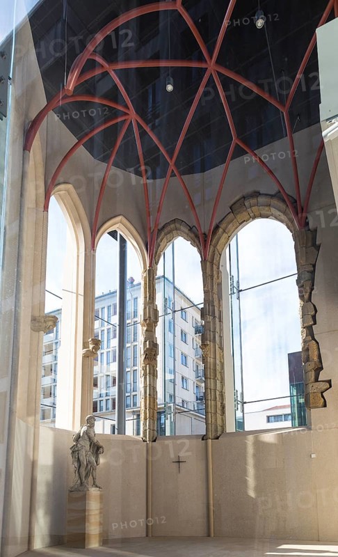 View into the DenkRaum Sophienkirche near the Postplatz, Dresden, Saxony, Germany
