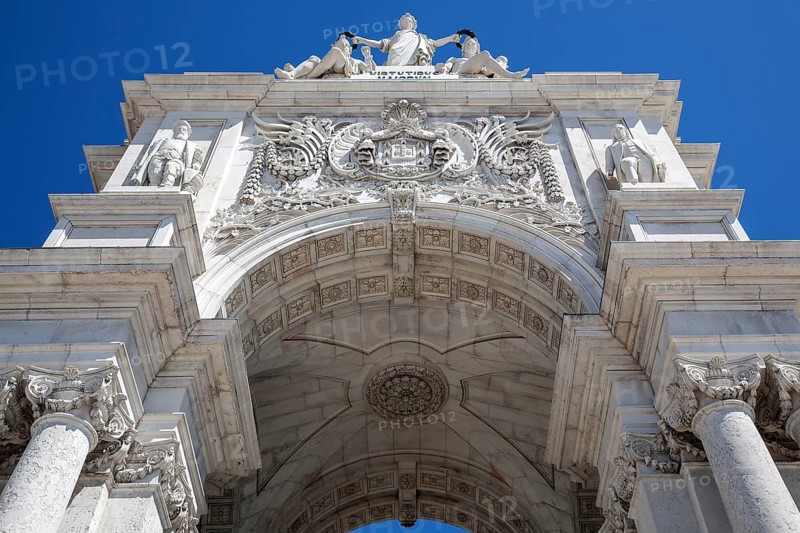 Triumphal Arch of Rua Augusta, Arco da Rua Augusta, Baixa neighbourhood, Lisbon, Portugal