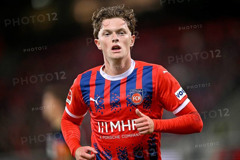 Paul Wanner 1. FC Heidenheim 1846 FCH (10) portrait Relegation, Bundesliga, Voith-Arena, Heidenheim, Baden-Württemberg, Germany