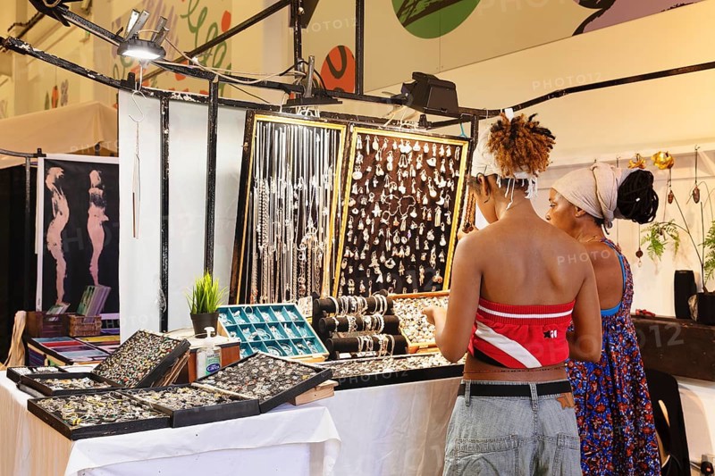 Jewellery stall at the Back Yard Market, Brick Lane, East End, London, England, Great Britain, London, South of England, Great Britain