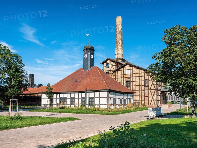 The historic salt works in Halle an der Saale, Saxony-Anhalt, Germany