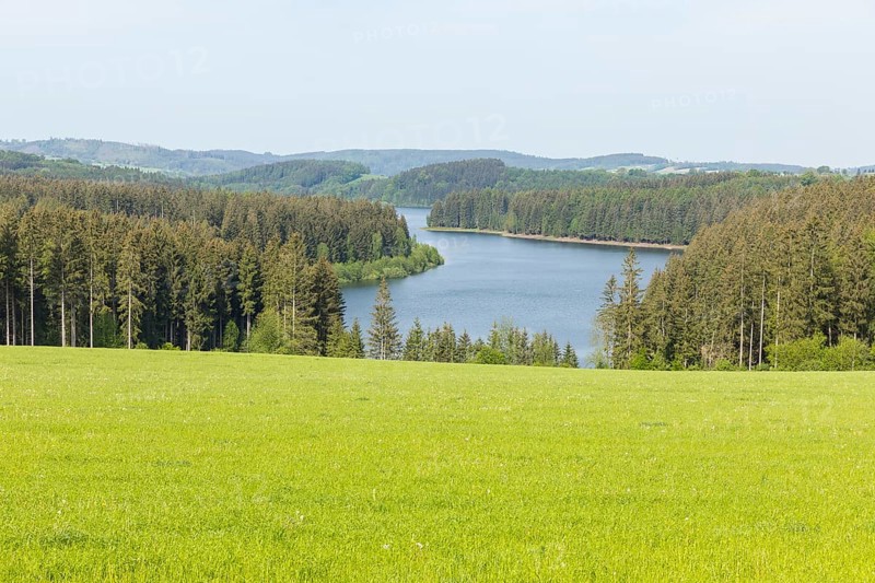 Saidenbach Dam, Erzgebirge, Saxony, Germany