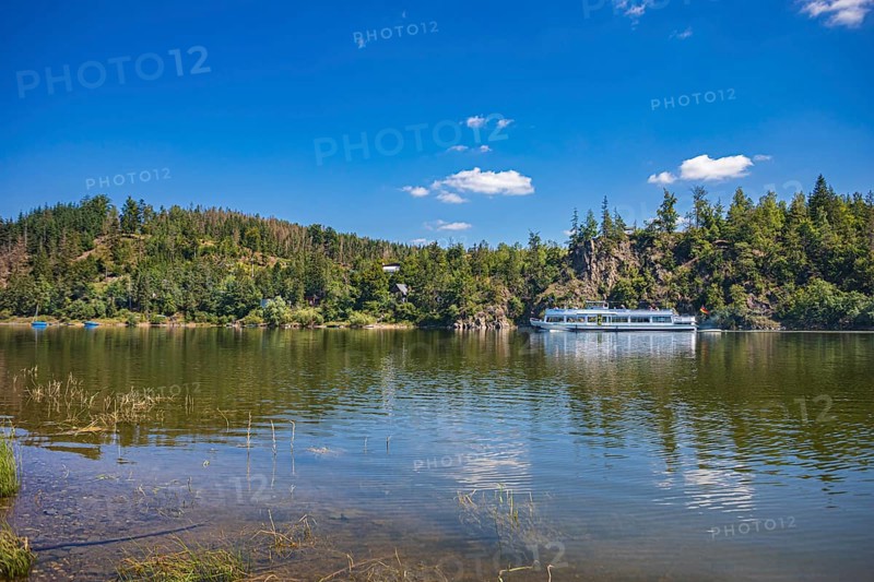 Bleiloch dam near Saalburg, Thuringia, Germany