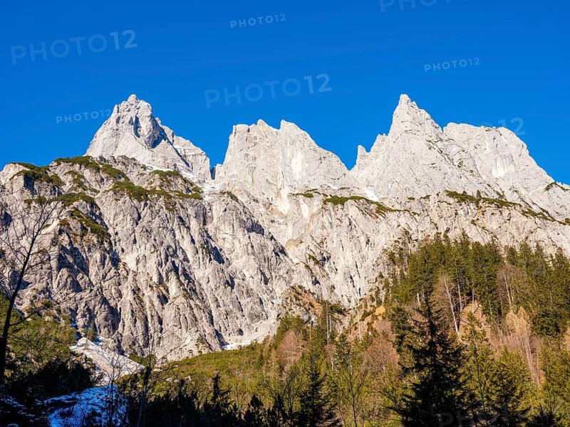 Mühlsturzhörner and Grundübelhörner, Klausbachtal, Reiteralpe, Berchtesgaden National Park, Berchtesgaden Alps, Ramsau, Berchtesgadener Land, Upper Bavaria, Bavaria, Germany