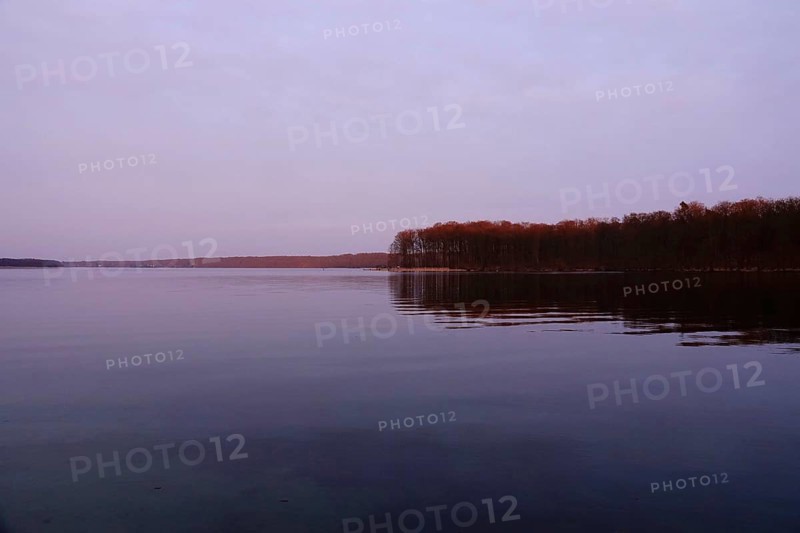 Werbellinsee, end of March, sunset, Brandenburg, Germany