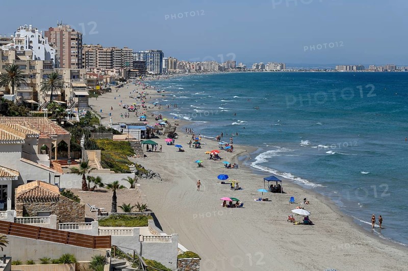 Beach Banco del Tabal, La Manga del Mar Menor, Province of Murcia, Costa Cálida, Spain
