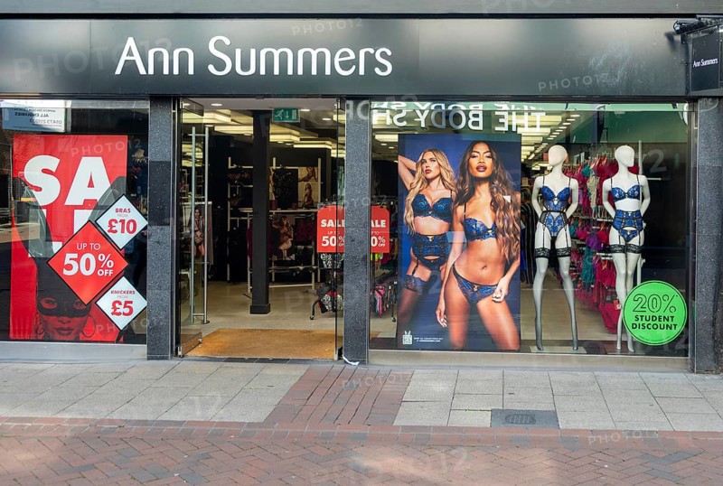 Ann Summers shop in town centre of Ipswich, Suffolk, England, UK