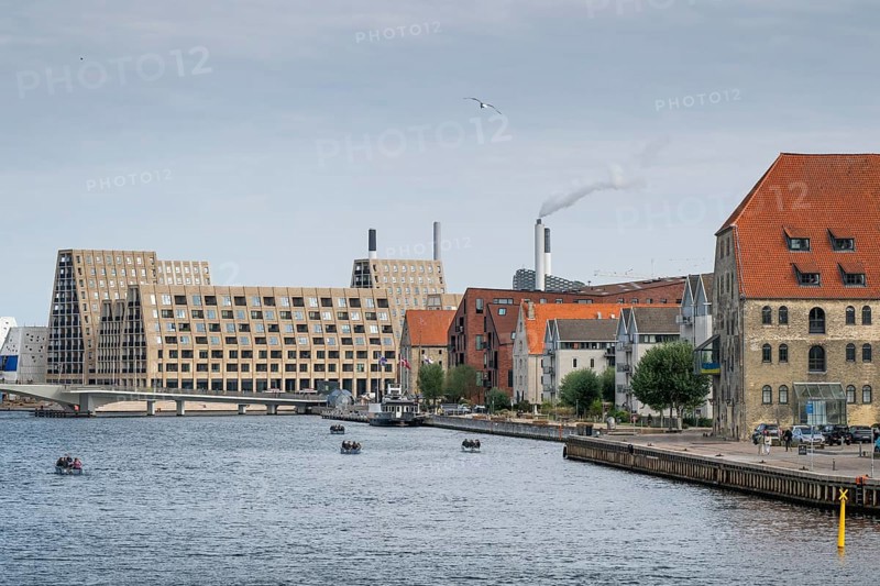 Contemporary architecture Paper Island, Gammel Dok Pakhus, former warehouse, Strandgade, Christianshavn, Copenhagen, Denmark