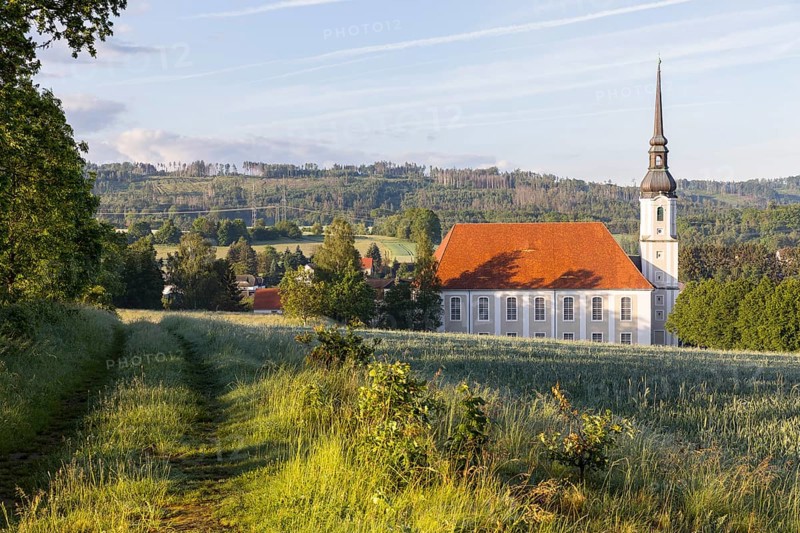 Village church in Cunewalde, Upper Lusatia, Saxony, Germany