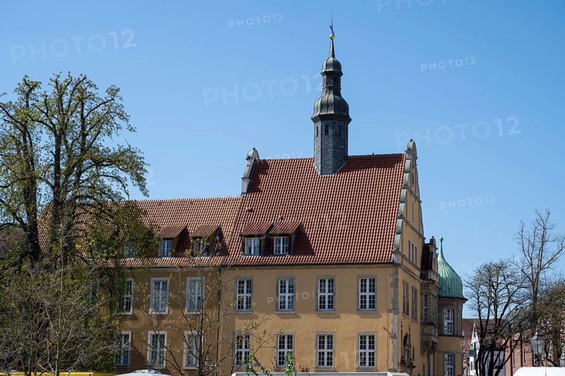 Former district court, monument, Berliner Platz, Gütersloh, Westphalia, North Rhine-Westphalia, Germany